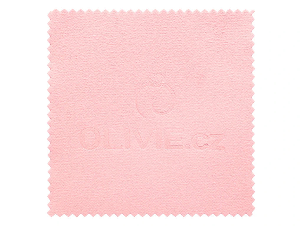 3737 Růžová čistící utěrka - hadřík na stříbro