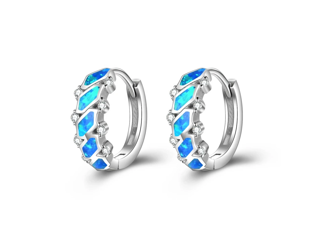 4680 Stříbrné OPÁLOVÉ KROUŽKY